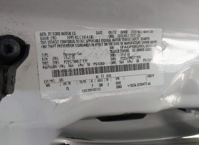 1FADP5BU5DL505049 2013 2013 Ford C-Max- Hybrid Sel 9