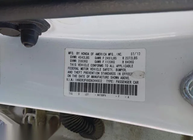 1HGCR3F8XDA044932 2013 2013 Honda Accord- Ex-L V-6 9