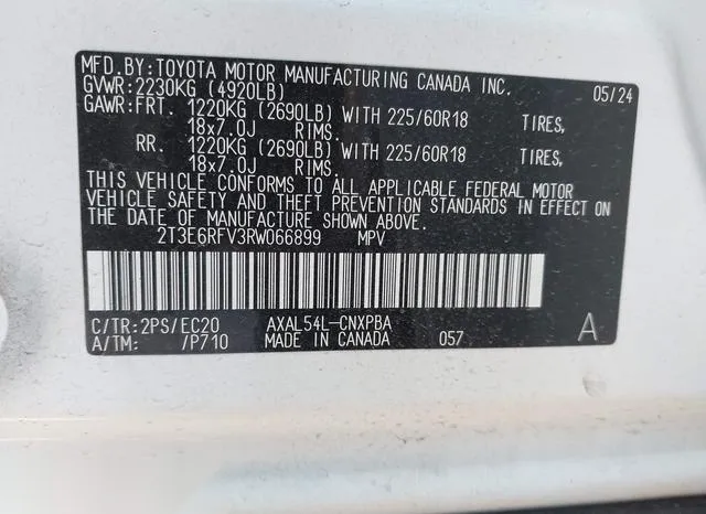 2T3E6RFV3RW066899 2024 2024 Toyota RAV4- Hybrid Xse 9