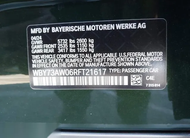 WBY73AW06RFT21617 2024 2024 BMW I4- Edrive40 9