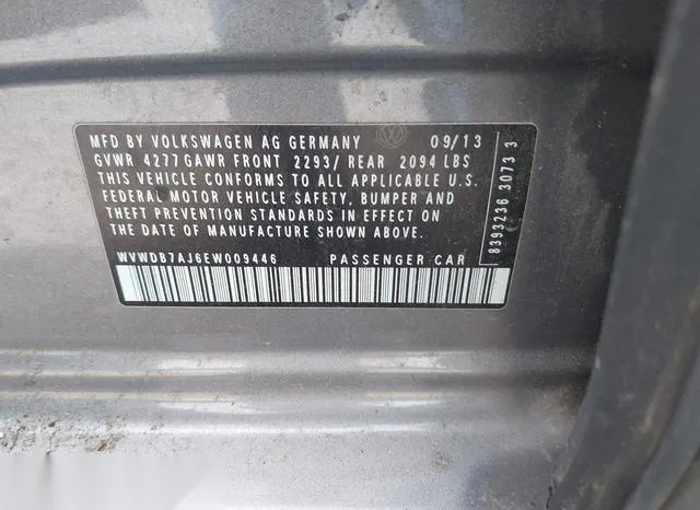 WVWDB7AJ6EW009446 2014 2014 Volkswagen Golf- 2-5L 9