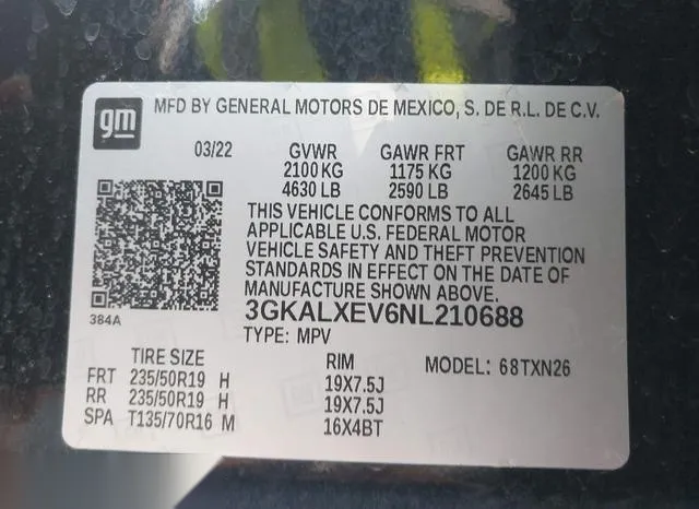 3GKALXEV6NL210688 2022 2022 GMC Terrain- Awd Denali 9