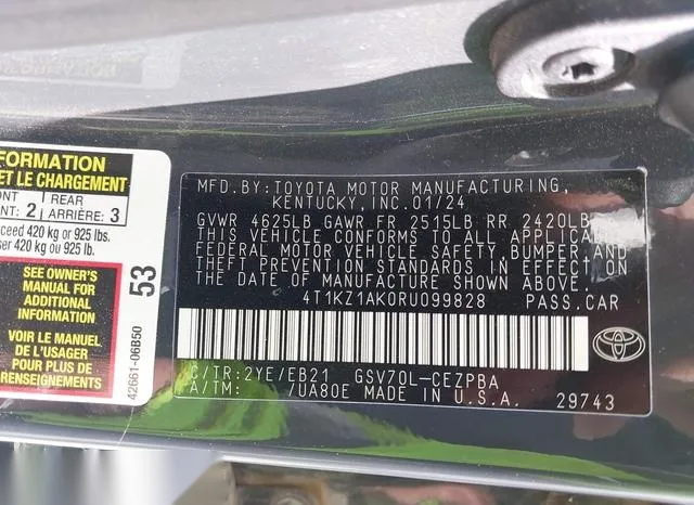 4T1KZ1AK0RU099828 2024 2024 Toyota Camry- Trd V6 9