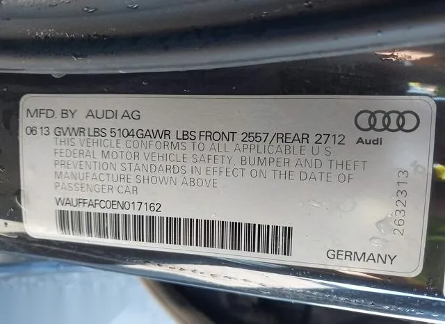 WAUFFAFC0EN017162 2014 2014 Audi A6- 2-0T Premium 9