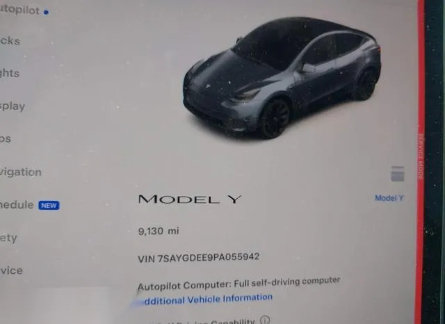 7SAYGDEE9PA055942 2023 2023 Tesla Model Y- Awd/Long Range D 7