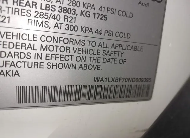 WA1LXBF70ND009395 2022 2022 Audi Q7- Premium Plus 55 Tfsi Q 9