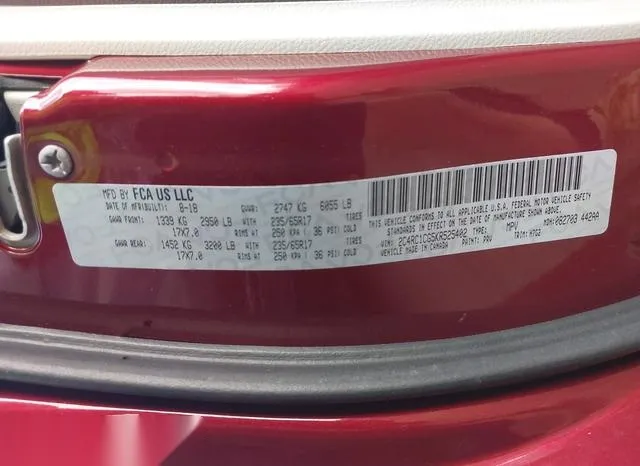 2C4RC1CG5KR525402 2019 2019 Chrysler Pacifica- LX 9