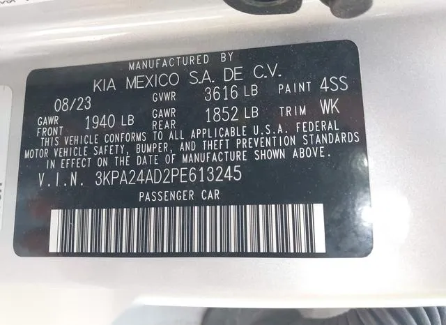 3KPA24AD2PE613245 2023 2023 KIA Rio- S 9