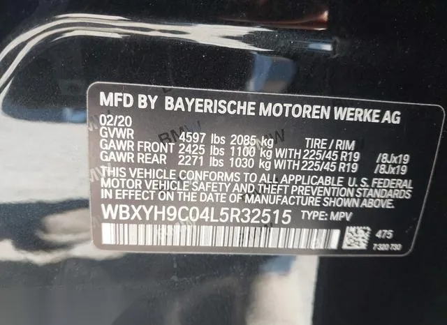 WBXYH9C04L5R32515 2020 2020 BMW X2- Sdrive28I 9