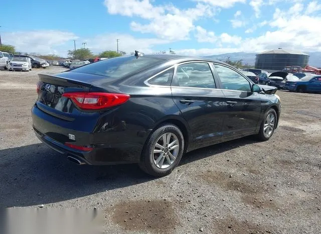 5NPE24AF2FH254878 2015 2015 Hyundai Sonata- SE 4