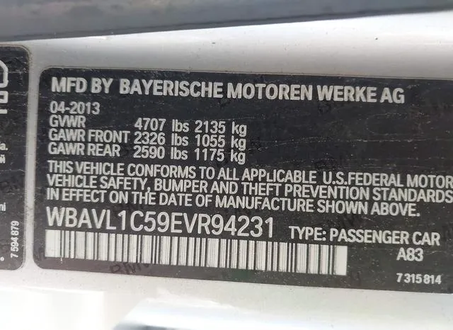 WBAVL1C59EVR94231 2014 2014 BMW X1- Xdrive28I 9