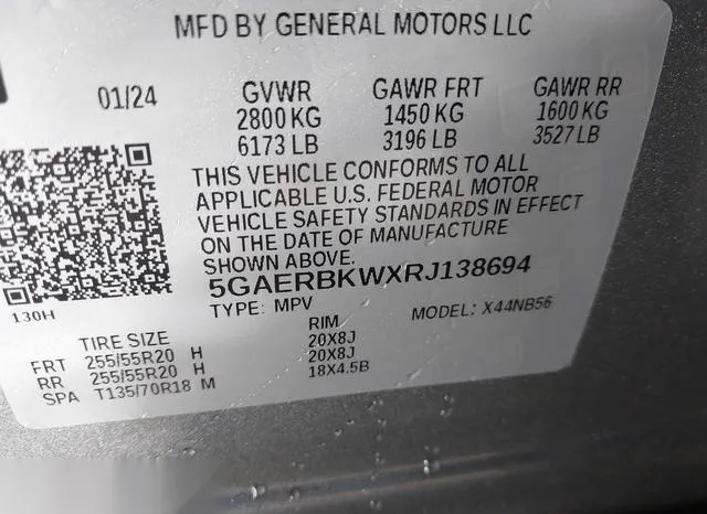 5GAERBKWXRJ138694 2024 2024 Buick Enclave- Essence Fwd 9