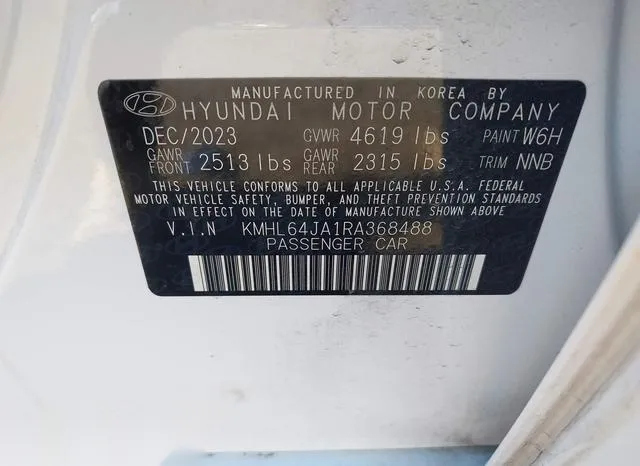 KMHL64JA1RA368488 2024 2024 Hyundai Sonata- Sel 9