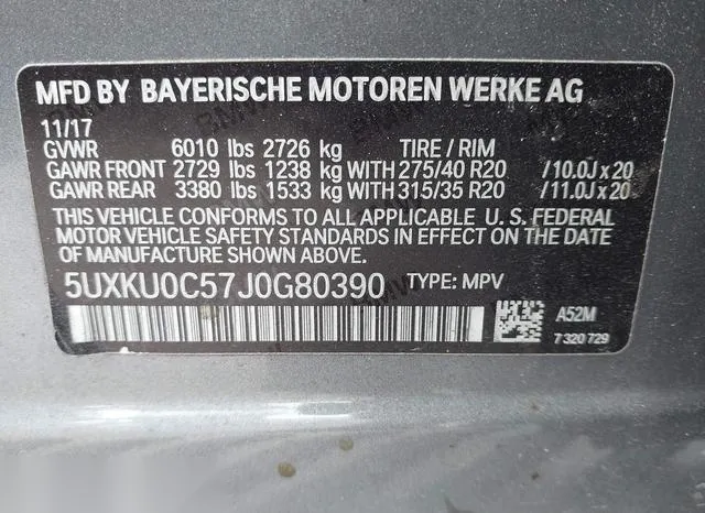 5UXKU0C57J0G80390 2018 2018 BMW X6- Sdrive35I 9