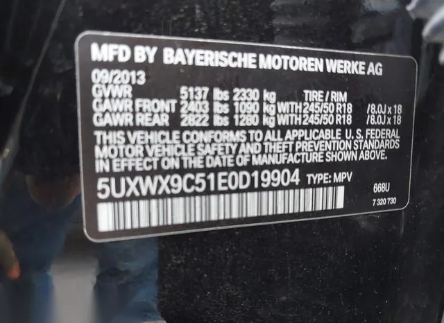 5UXWX9C51E0D19904 2014 2014 BMW X3- Xdrive28I 9