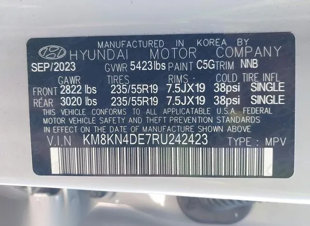 KM8KN4DE7RU242423 2024 2024 Hyundai Ioniq 5- Sel 9