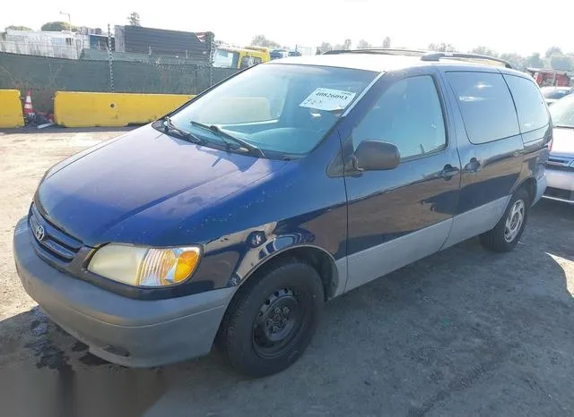 4T3ZF13C81U369638 2001 2001 Toyota Sienna- LE 2