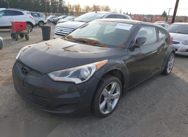 KMHTC6AD0EU208755 2014 2014 Hyundai Veloster- Base W/Black 2