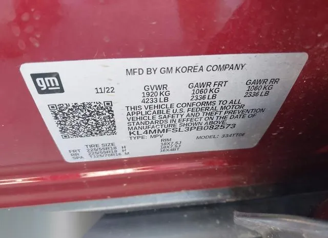 KL4MMFSL3PB082573 2023 2023 Buick Encore- GX Essence Fwd 9