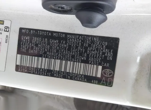 2T1KU4EE7AC259469 2010 2010 Toyota Matrix 9