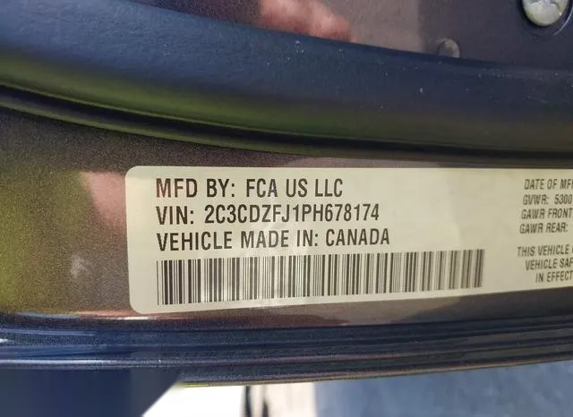 2C3CDZFJ1PH678174 2023 2023 Dodge Challenger- R/T Scat Pack 9