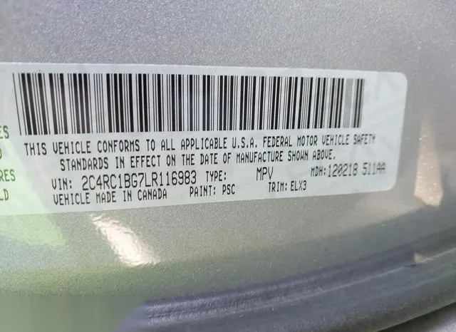 2C4RC1BG7LR116983 2020 2020 Chrysler Pacifica- 35Th Anniver 9