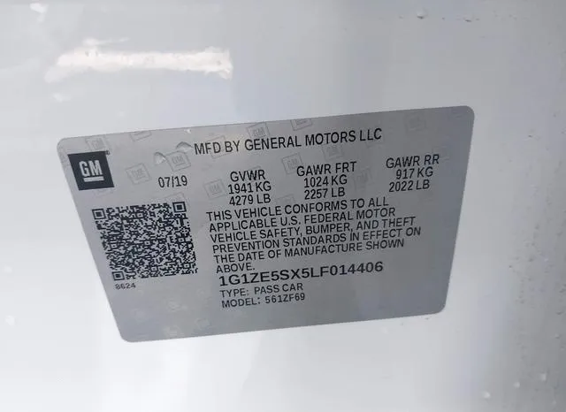 1G1ZE5SX5LF014406 2020 2020 Chevrolet Malibu- Fwd Premier 9