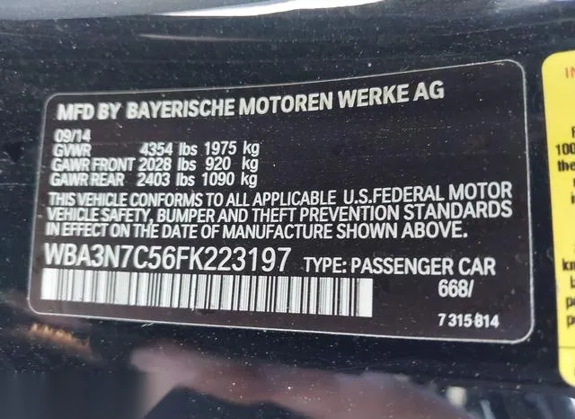 WBA3N7C56FK223197 2015 2015 BMW 4 Series- 428I 9