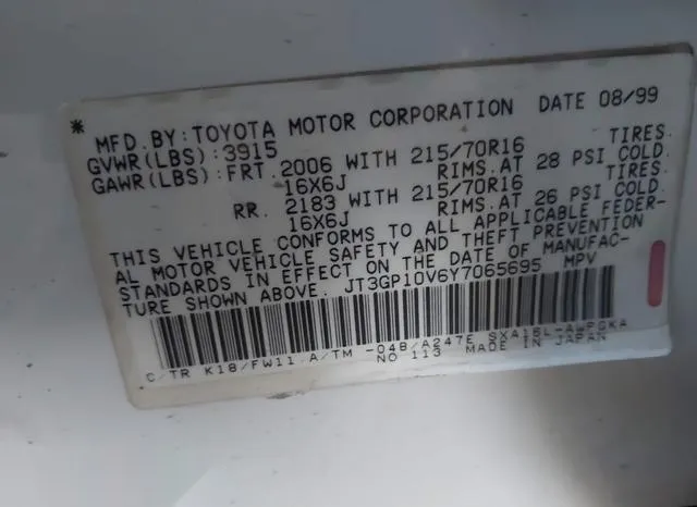 JT3GP10V6Y7065695 2000 2000 Toyota RAV4 9