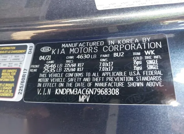 KNDPM3AC6N7968308 2022 2022 KIA Sportage- LX 9