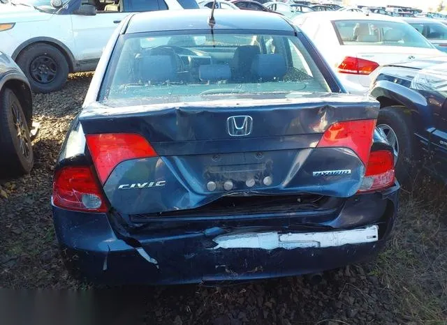 JHMFA36238S005399 2008 2008 Honda Civic- Hybrid 6