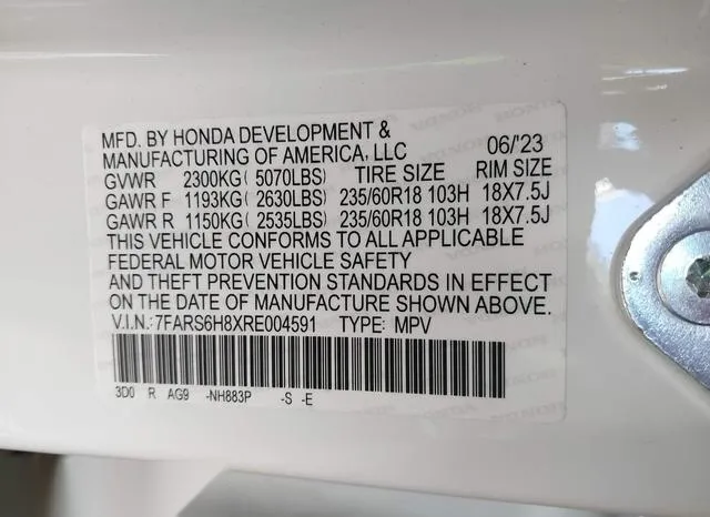 7FARS6H8XRE004591 2024 2024 Honda CR-V- Hybrid Sport-L 9