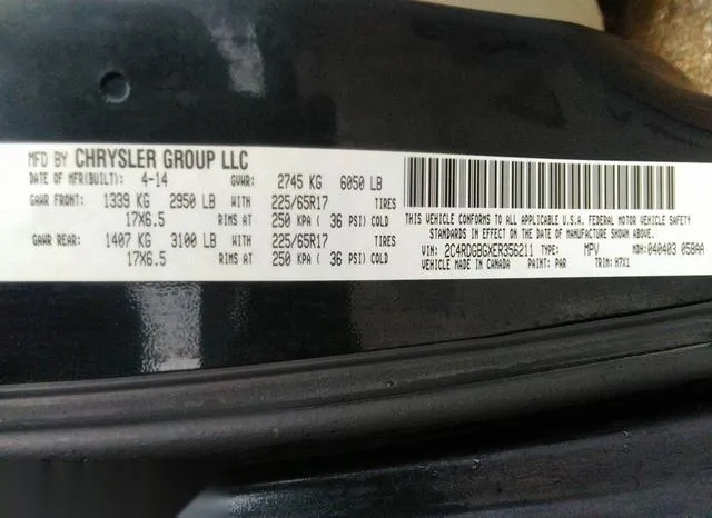 2C4RDGBGXER356211 2014 2014 Dodge Grand Caravan- SE 9