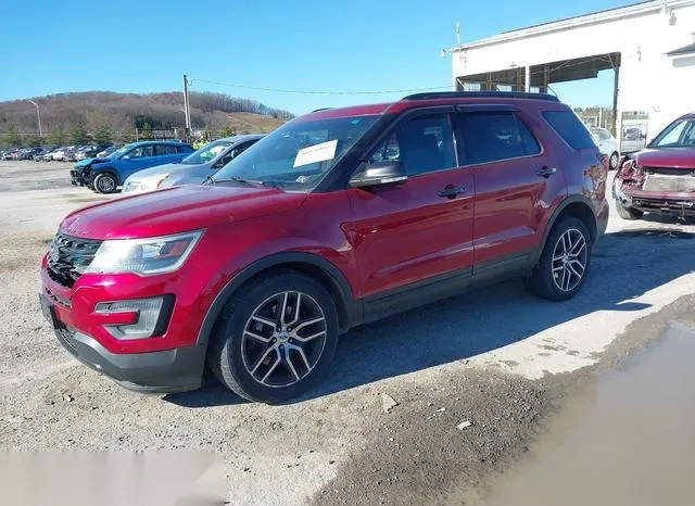 1FM5K8GT6GGB38623 2016 2016 Ford Explorer- Sport 2