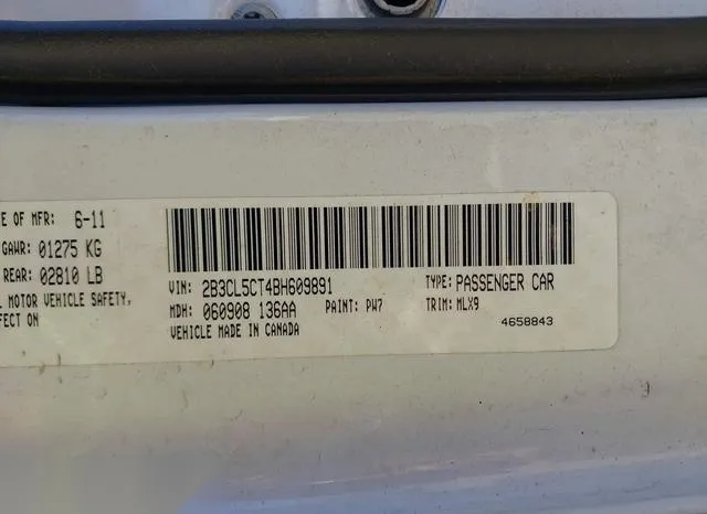 2B3CL5CT4BH609891 2011 2011 Dodge Charger- R/T 9