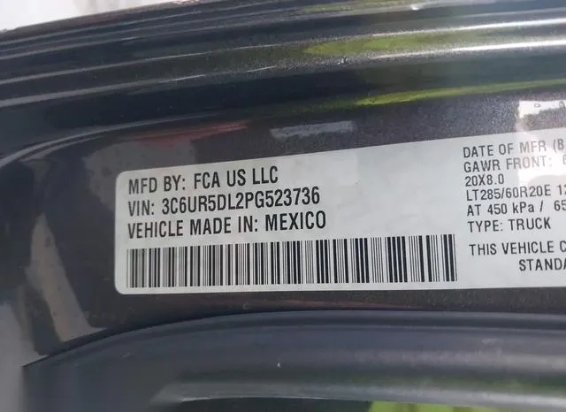 3C6UR5DL2PG523736 2023 2023 RAM 2500- Big Horn  4X4 6-4 Box 9