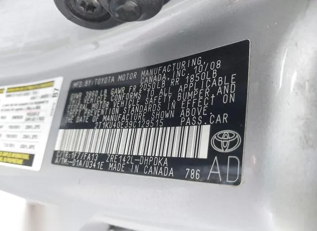 2T1KU40E39C129515 2009 2009 Toyota Matrix 9