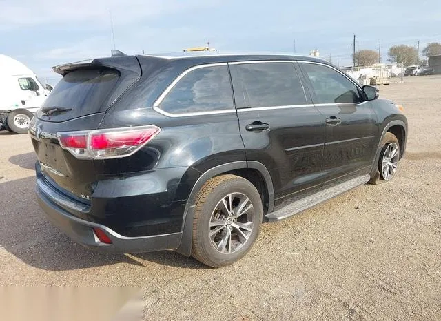 5TDKKRFH8GS186897 2016 2016 Toyota Highlander- Xle V6 4