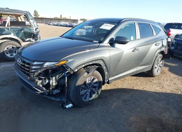 KM8JBCA10PU098890 2023 2023 Hyundai Tucson- Hybrid Blue 2