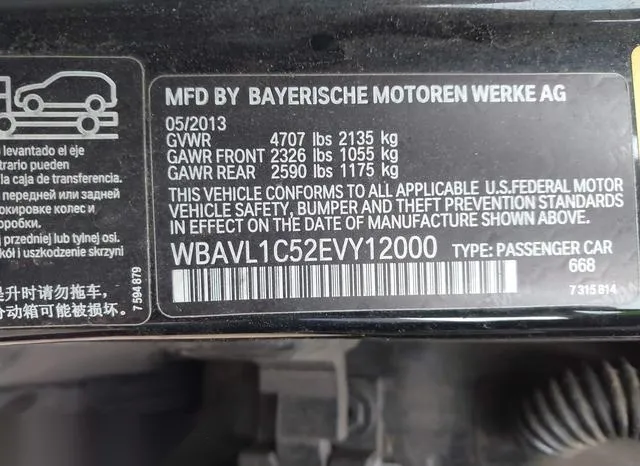 WBAVL1C52EVY12000 2014 2014 BMW X1- Xdrive28I 9