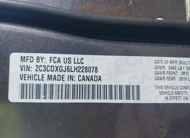 2C3CDXGJ6LH228078 2020 2020 Dodge Charger- Scat Pack Rwd 9