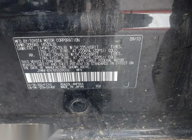 JTMBF4DV7B5039016 2011 2011 Toyota RAV4 9