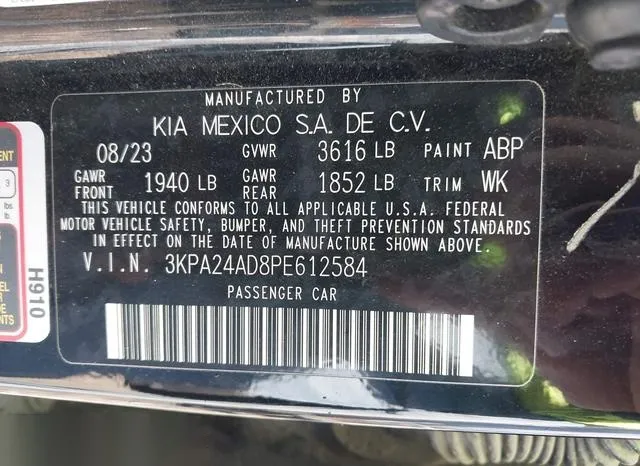 3KPA24AD8PE612584 2023 2023 KIA Rio- S 9