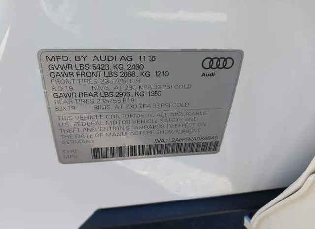 WA1L2AFP5HA084849 2017 2017 Audi Q5- 2-0T Premium 9