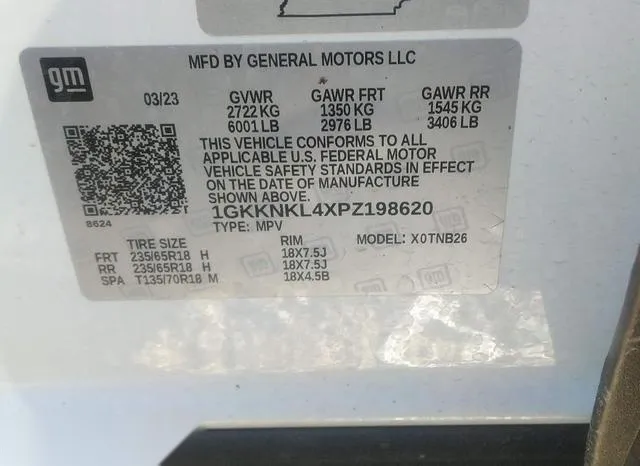 1GKKNKL4XPZ198620 2023 2023 GMC Acadia- Fwd Sle 9