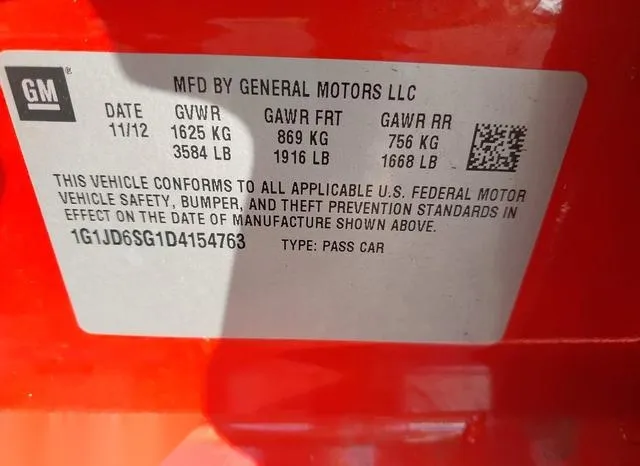 1G1JD6SG1D4154763 2013 2013 Chevrolet Sonic- Lt Manual 9