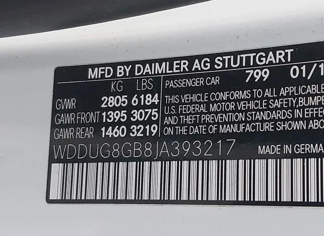 WDDUG8GB8JA393217 2018 2018 Mercedes-Benz S 560- 4Matic 9