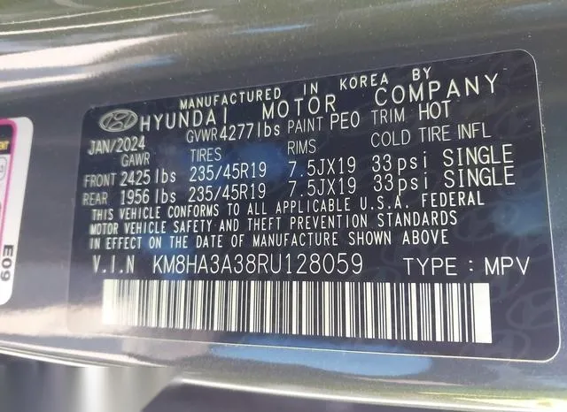 KM8HA3A38RU128059 2024 2024 Hyundai Kona- N Line 9