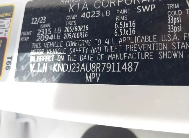 KNDJ23AU8R7911487 2024 2024 KIA Soul- LX 9