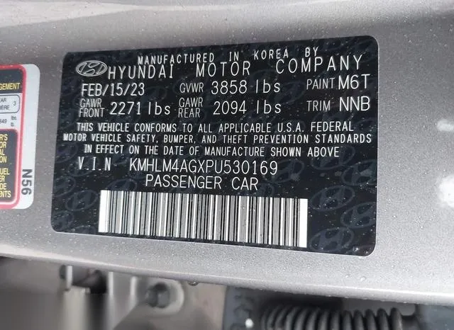 KMHLM4AGXPU530169 2023 2023 Hyundai Elantra- Sel 9